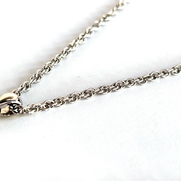 Cat Arched Back Pink Stones Pendant Necklace Silver Tone Long 24” Chain - Picture 8 of 9